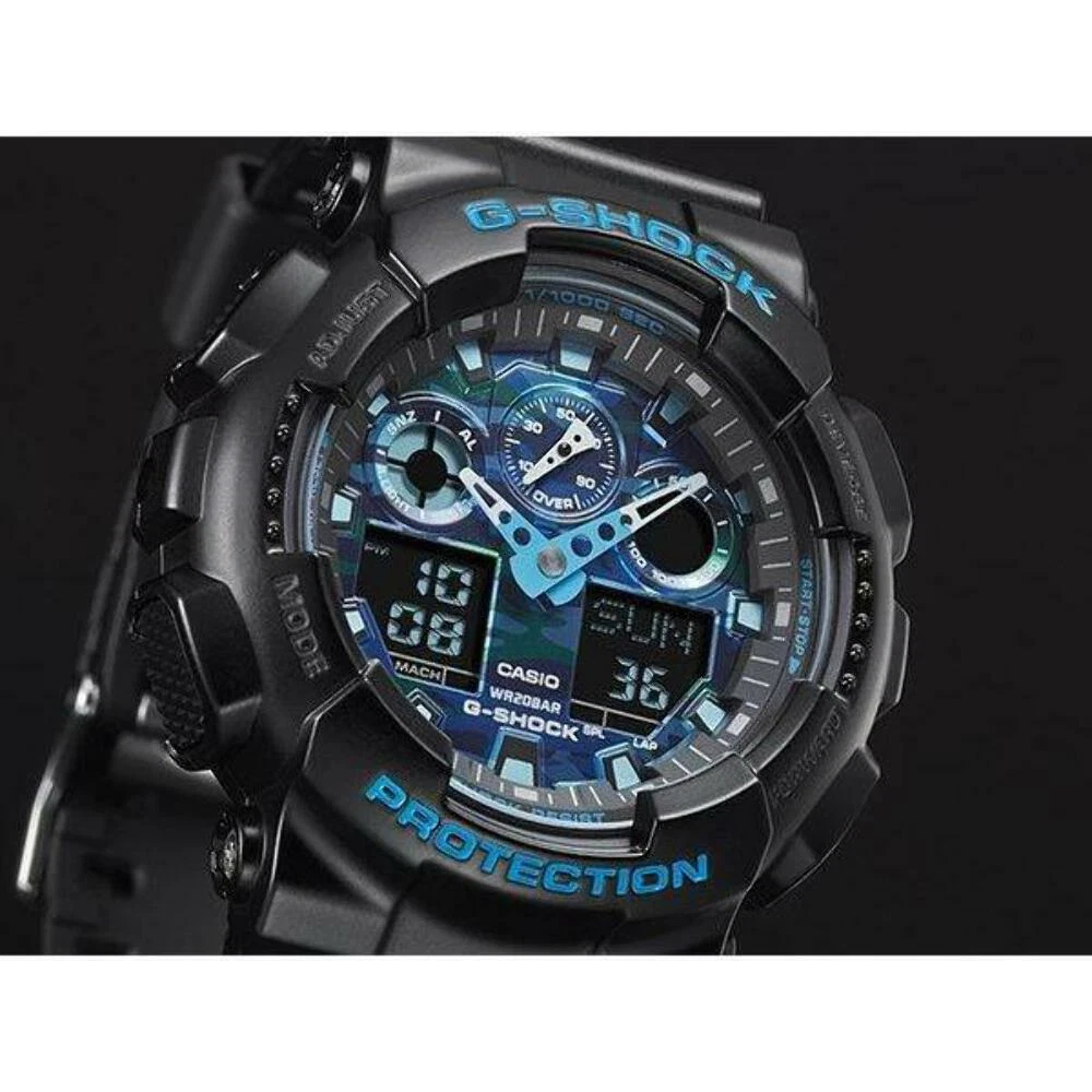 G shock camo clearance blue