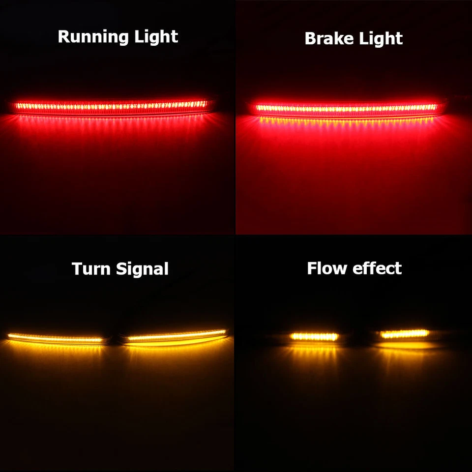 Tapa de alforja trasera LED luz trasera freno señal de giro para Harley Touring Glide 14+ Foto 2 de 4