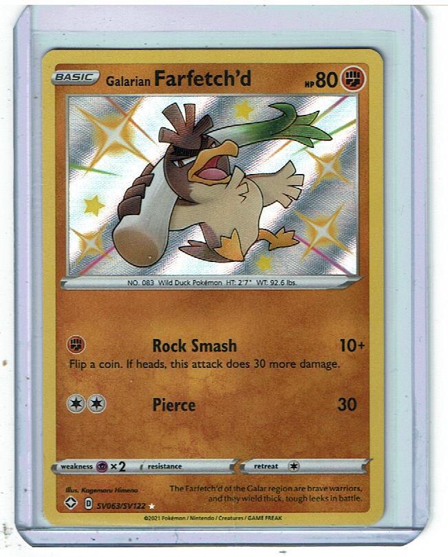  Pokemon - Galarian Farfetch'd SV063/SV122 - Shining