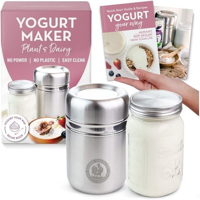 Personalized Yogurt Maker: 1 Quart Jar & Expert Recipe Guide for Healthy Living