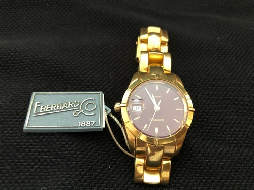 Orologio Donna Eberhard \u0026 Co. Aquadate quarzo in oro 18k NUOVO | eBay