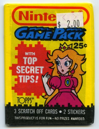 NEW 1989 Topps Nintendo Sealed Wax Game Pack PRINCESS Cover 5 cards EX condition - Picture 1 of 1
