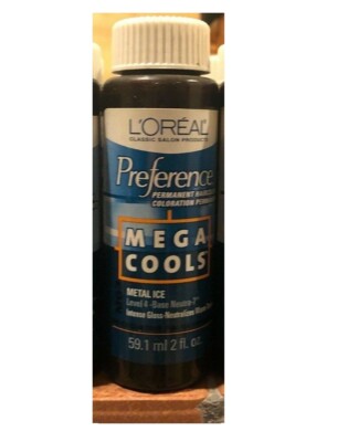 L'oreal Preference Mega Cools MG3 - Metal Ice, 2 oz