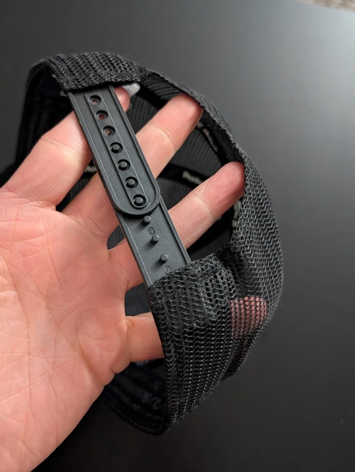 Psycho Bunny Mesh Trucker Hat Snapback Black OSFM - Image 4 of 4