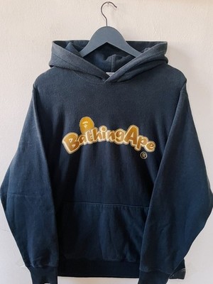 Vintage Y2K Bape A Bathing Ape Arch Logo Hoodie schwarz