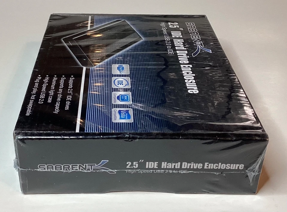 NEW SABRENT 2.5” IDE HARD DRIVE ENCLOSURE HIGH SPEED USB 2.0 TO IDE- SEALED - Image 4 of 4