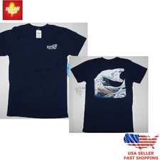 RIPNDIP The Great Wave Of Nerm Navy Cat Tee Shirt New