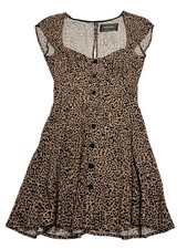 Reformation Cheri Mini Dress in Leopard