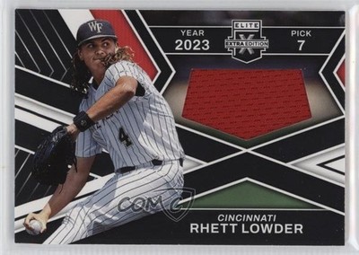 2023 Panini Elite Extra Edition First Round Materials Rhett Lowder #FR-RHL 5sb