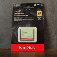 SanDisk 32GB Extreme Compact Flash Memory Card NEW 