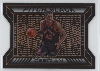 2020 Panini Obsidian Pitch Black Electric Etch Orange 17/35 Pascal Siakam #5 3ca