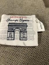 Monoprix Bag Paris Map Reusable  Grocery Shopping Tote France Market