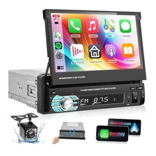 Single Din Car Stereo Radio with AppIe Carplay Android Auto Airplay