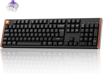Keychron K10 HE Kabellose Gaming-Tastatur, Iso-De-Layout, Gateron Nebula Dual-Ra