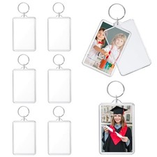 Photo Frame Keychain 2  3 inch Picture Frame Keychains 8 Pcs 2.75" X 1.75"