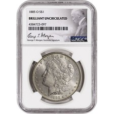 1885-O US Morgan Silver Dollar $1 - NGC Brilliant Uncirculated