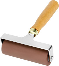 Soft Rubber Roller Brayer, 4-Inch Professional-Grade Tool for Printmaking, Inkin
