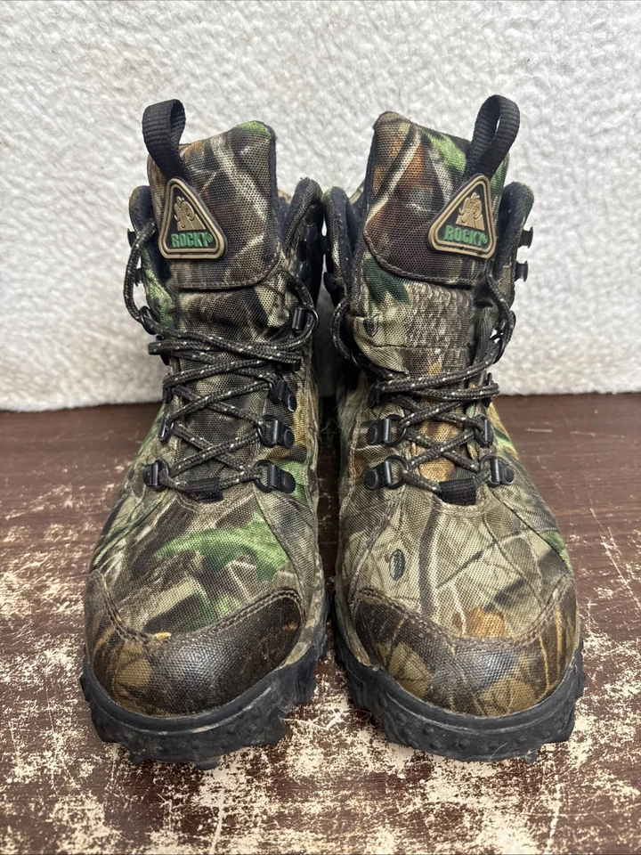 Rocky Outdoor Hunting Hiking Boots 1708 Bruin Camo Waterproof Gore Tex Mens 9 W - Image 4 of 4