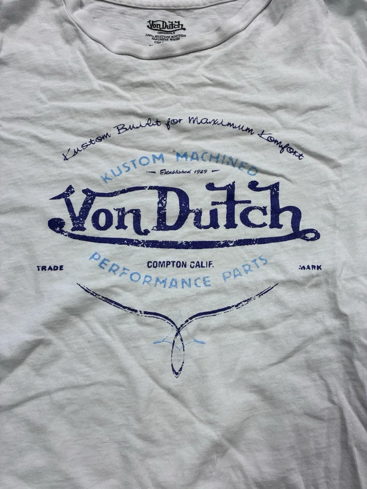 Camiseta gráfica vintage von Dutch para mujer XL Y2K Streetwear grunge años 2000 90 Foto 3 de 4