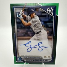 2024 1st Bowman - Chrome Prospect Autographs George Lombard Jr. Refractor /99 