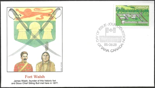 🍁Canada  #1056  "Fort Walsh Saskatchewan"    Brand New  1985  Fleetwood Cover