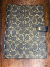 Coach Notebook In Loved Signature Canvas Gold/Brown CDX99 New without Tags