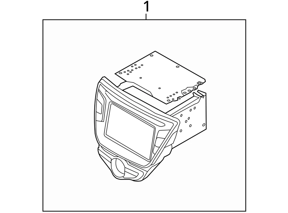 Equipo de audio radio mercado de EE. UU. receptor cupé compatible con 11-13 ELANTRA 2645200 Foto 4 de 4