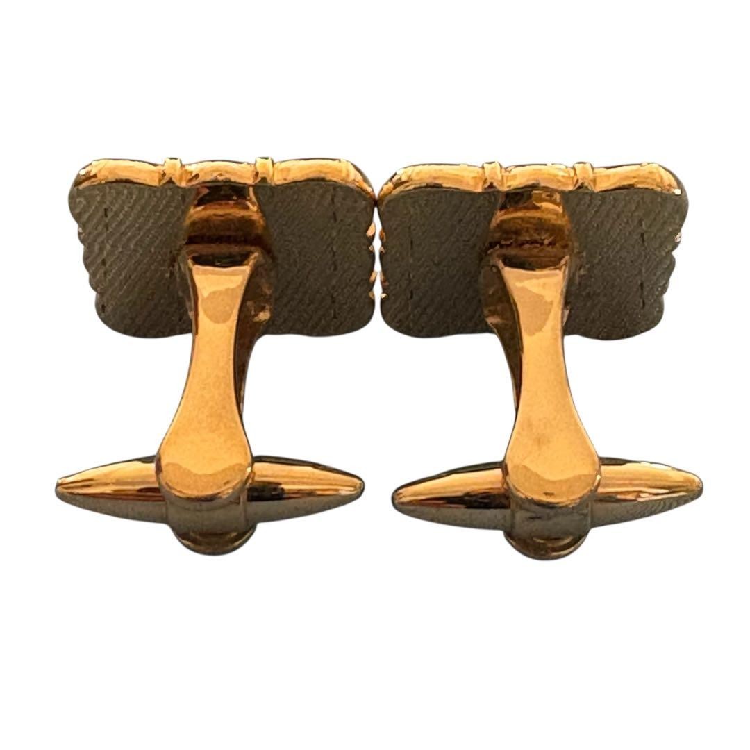 Stratton Square Cufflinks Button Golden/Blue Men'… - image 7
