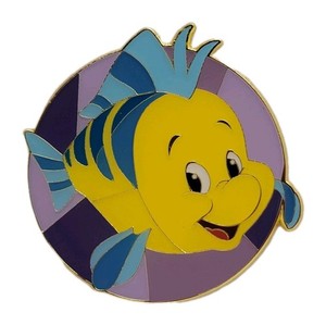 Disney Loungefly Pin Princess Sidekick Portrait Flounder #161036 Free Ship