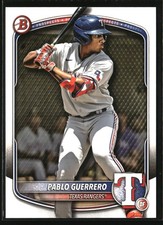 2025 Bowman Prospects Pablo Guerrero #BP-144 Texas Rangers