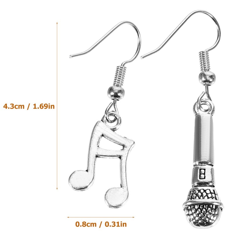 Notes Earrings Music Note Earring Jewelry Dainty Dangle Earrings for Women | eBay ...