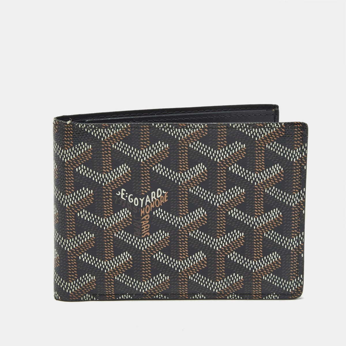 Goyard Black Goyardine Coated Canvas Victoire Bifold Wallet | eBay