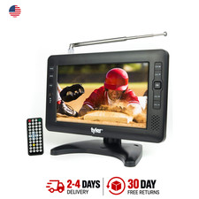 9 Inch Portable LCD TV Monitor Rechargeable Battery Wireless HD TV USB SD AC DC