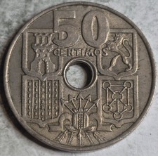 Spain 1949-51 50 Centimos