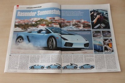 Auto Bild 03/2006 Lamborghini Gallardo Spyder mit 520PS im TEST auf 3 Seiten