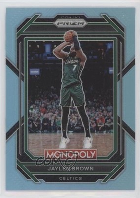 2022-23 Panini Prizm Monopoly Light Blue Prizm 9/199 Jaylen Brown #5 uk2