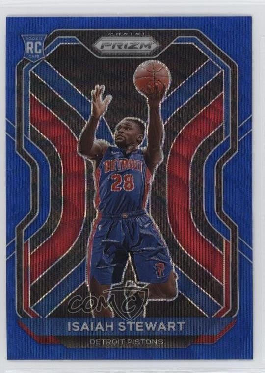 2020-21 Panini Prizm Blue Wave Prizm Isaiah Stewart #254 6k2