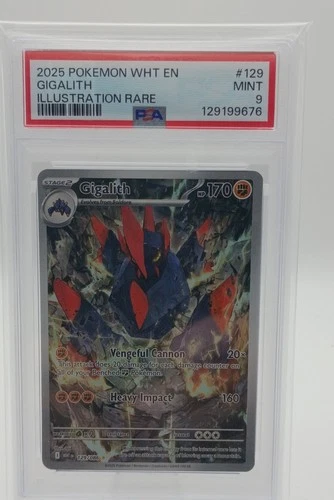Gigalith 129/086 Sv: White Flare Holo PSA 9