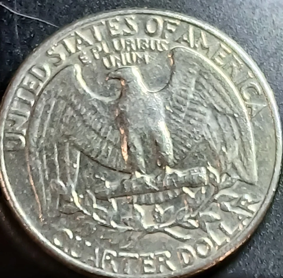 1982-D error Quarter DD Heavy (In God We Trust) and Filled Mint Mark - Image 2 of 4