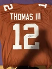 Earl Thomas III #12 Texas Autographed Football Jersey Beckett Authenticated