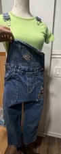 Vintage 90s Mickey And Co Kids 7 Overalls Embroidered Disney Denim Carpenter