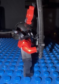 LEGO Ninjago Minifig - Stone Army Warrior Red Face - njo0075