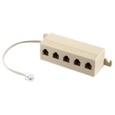 Phone Jack Splitter Five Way Phone Splitter for Landline RJ11 6P4C Telephone
