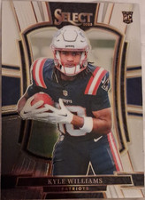 2025 Panini Select Premier Level Kyle Williams Patriots #178 Rookie Card. rookie card picture