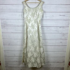 Vintage Jessica McClintock Gunne Sax Dress 70s 80s White Size 9/10