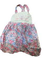 Vintage 18 Mo Overall Style Bubble Cute Embroidered Kittens On It