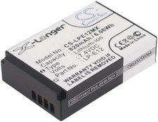 820Mah Battery for Canon EOS 100D, EOS M, EOS M2, EOS-M, Rebel SL1 Digital