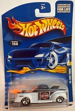 Hot Wheels 2001 Harley-Davidson '40 Ford Truck Collector 156 White Black 50034