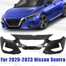 New Primered Front Bumper Cover Assembly For 2020-2023 Nissan Sentra 62022-6LB0J