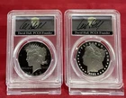 2023 S PROOF SILVER PEACE & MORGAN DOLLAR NGC PF70 ULTRA CAMEO 2 COIN SET  $1500